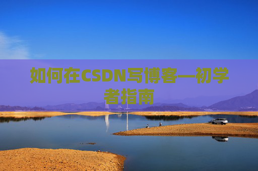 如何在CSDN写博客—初学者指南